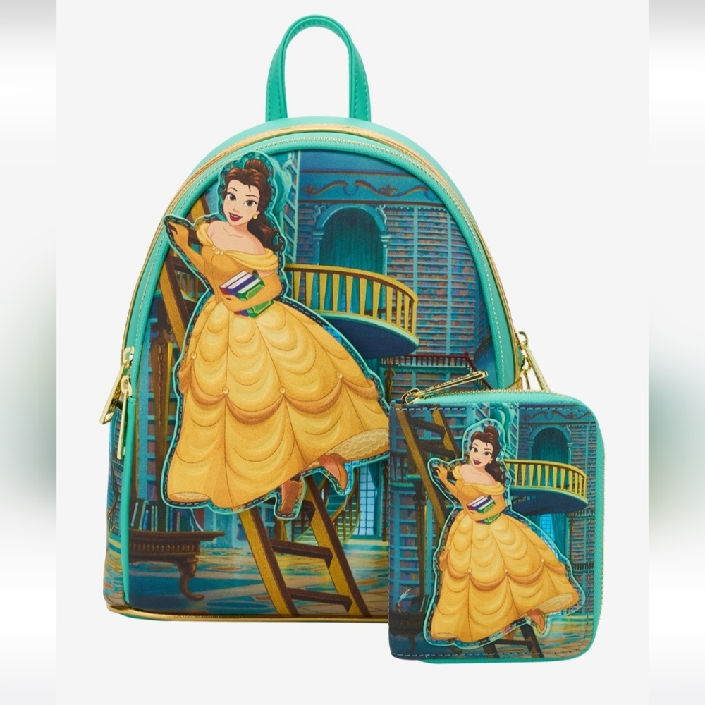 Disney Princess Belle Mini Backpack and Wallet Set - Blue